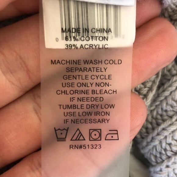 Vince Camuto Gray Knit Oversized Sweater Small - Picture 7 of 8